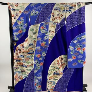 振袖 身丈167.5cm 裄丈68.5cm 正絹 秀品 【中古】(着物)