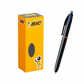 【色: ブラック】ビック(Bic) ボールペン 4色ボールペン 多色 PRO 1(その他)