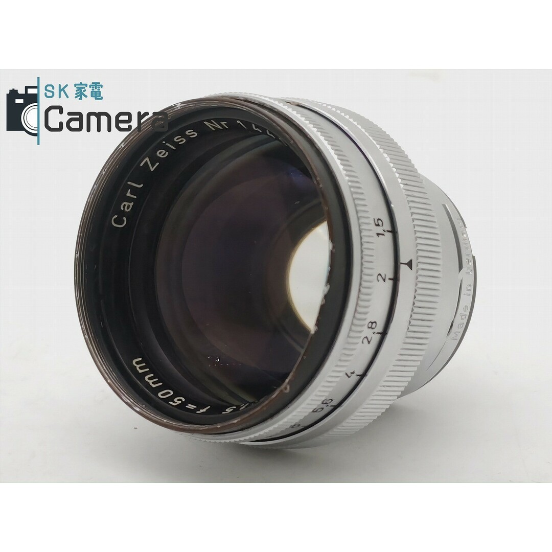 CONTAX(コンタックス)のCONTAX Sonnar 50ｍｍ F1.5 Cマウント Carl Zeiss コンタックス スマホ/家電/カメラのカメラ(レンズ(単焦点))の商品写真