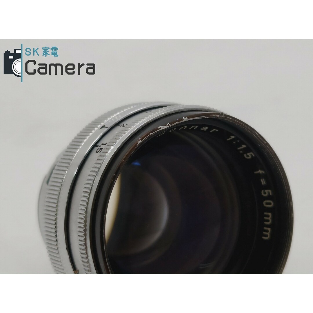 CONTAX(コンタックス)のCONTAX Sonnar 50ｍｍ F1.5 Cマウント Carl Zeiss コンタックス スマホ/家電/カメラのカメラ(レンズ(単焦点))の商品写真