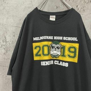 ジャージーズ(JERZEES)のSENIOR CLASS ブルドック ボックスロゴ オーバー Tシャツ(Tシャツ/カットソー(半袖/袖なし))