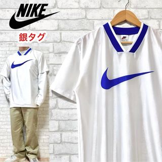 ナイキ(NIKE)のNIKE ナイキ 90s 銀タグ ビッグロゴ ゲームシャツ Tシャツ ジャージ(Tシャツ/カットソー(半袖/袖なし))