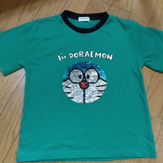 キッズ　半袖Tシャツ　130 ドラえもん ジャイアン　スパンコール