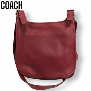 コーチ(COACH)のオールド コーチ グローブレザー ショルダーバッグ レッド 9135 斜め掛け(ショルダーバッグ)