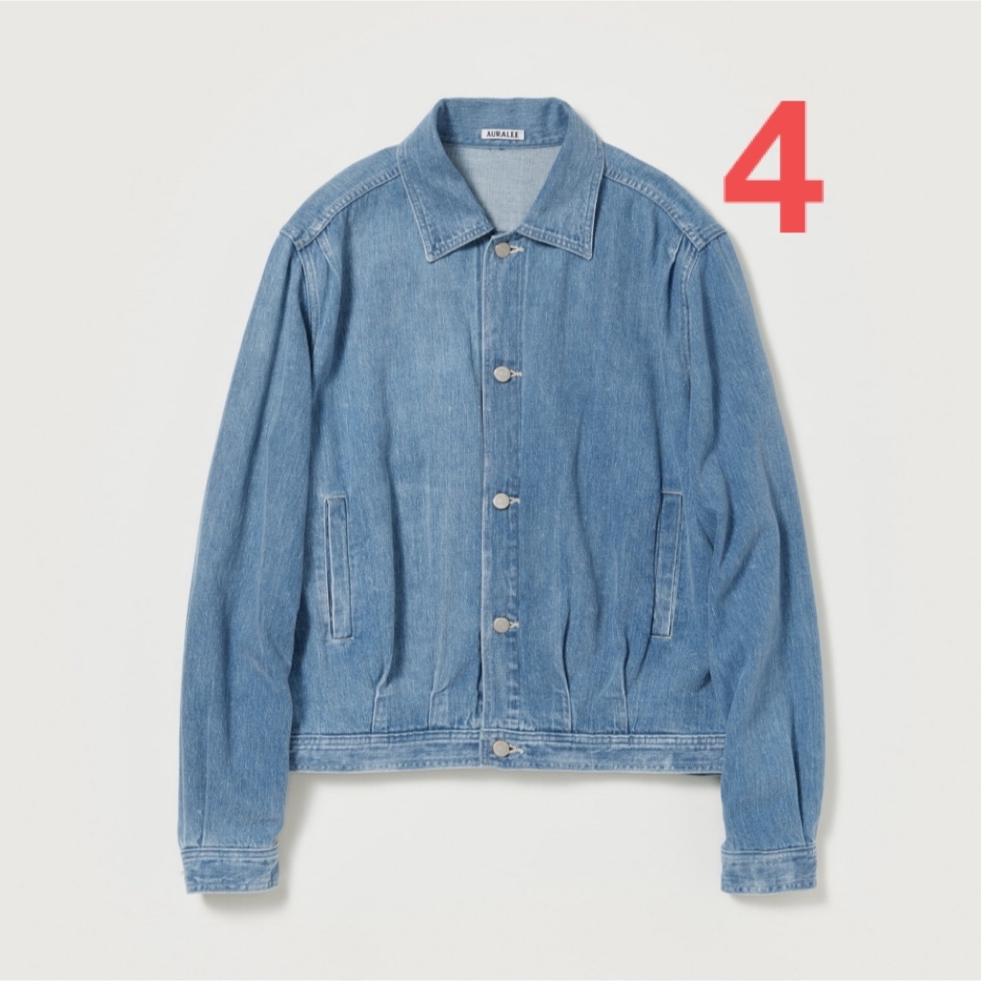 AURALEE(オーラリー)の24ss SELVEDGE FADED LIGHT DENIM BLOUSON メンズのジャケット/アウター(Gジャン/デニムジャケット)の商品写真