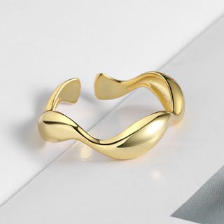 ウェーブ リング 指輪 wave ring ゴールド アクセサリー シンプル(リング(指輪))