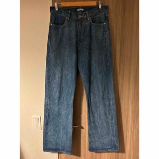 オーラリー(AURALEE)の22ss SELVEDGE FADED LIGHT DENIM PANTS(デニム/ジーンズ)