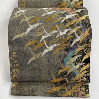 袋帯 美品 名品 六通 正絹 【中古】(帯)