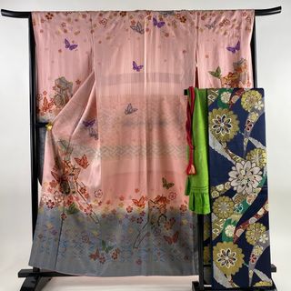 振袖 身丈159.5cm 裄丈65.5cm 正絹 美品 秀品 【中古】(着物)