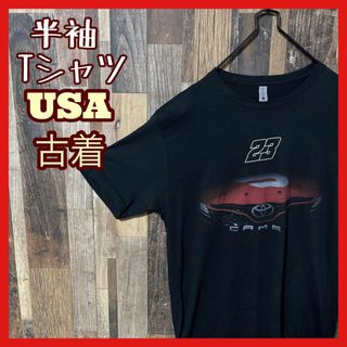 メンズ L トヨタ 企業ロゴ ブラック USA古着 90s 半袖 Tシャツ(Tシャツ/カットソー(半袖/袖なし))