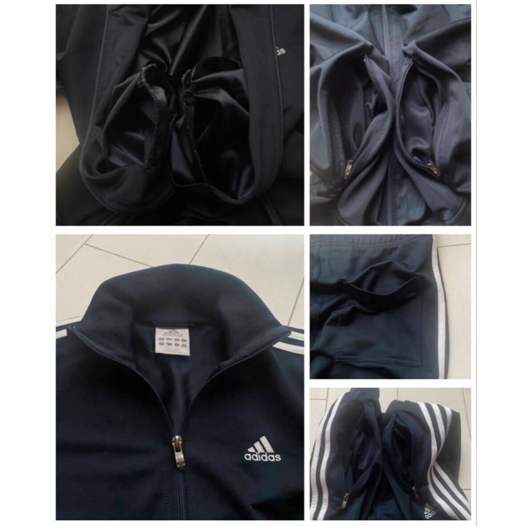 adidas(アディダス)のadidas ジャージ 上下 SET UP セットアップ navy ネイビー M メンズのトップス(ジャージ)の商品写真