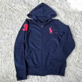 ラルフローレン(Ralph Lauren)のラルフローレン　スウェット　ジップ　パーカー　ビッグポニー　ネイビー(パーカー)