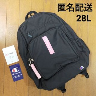 Champion - ☆美品☆　チャンピオン　リュック　28L　ブラック✕ピンク　黒　通学カバン