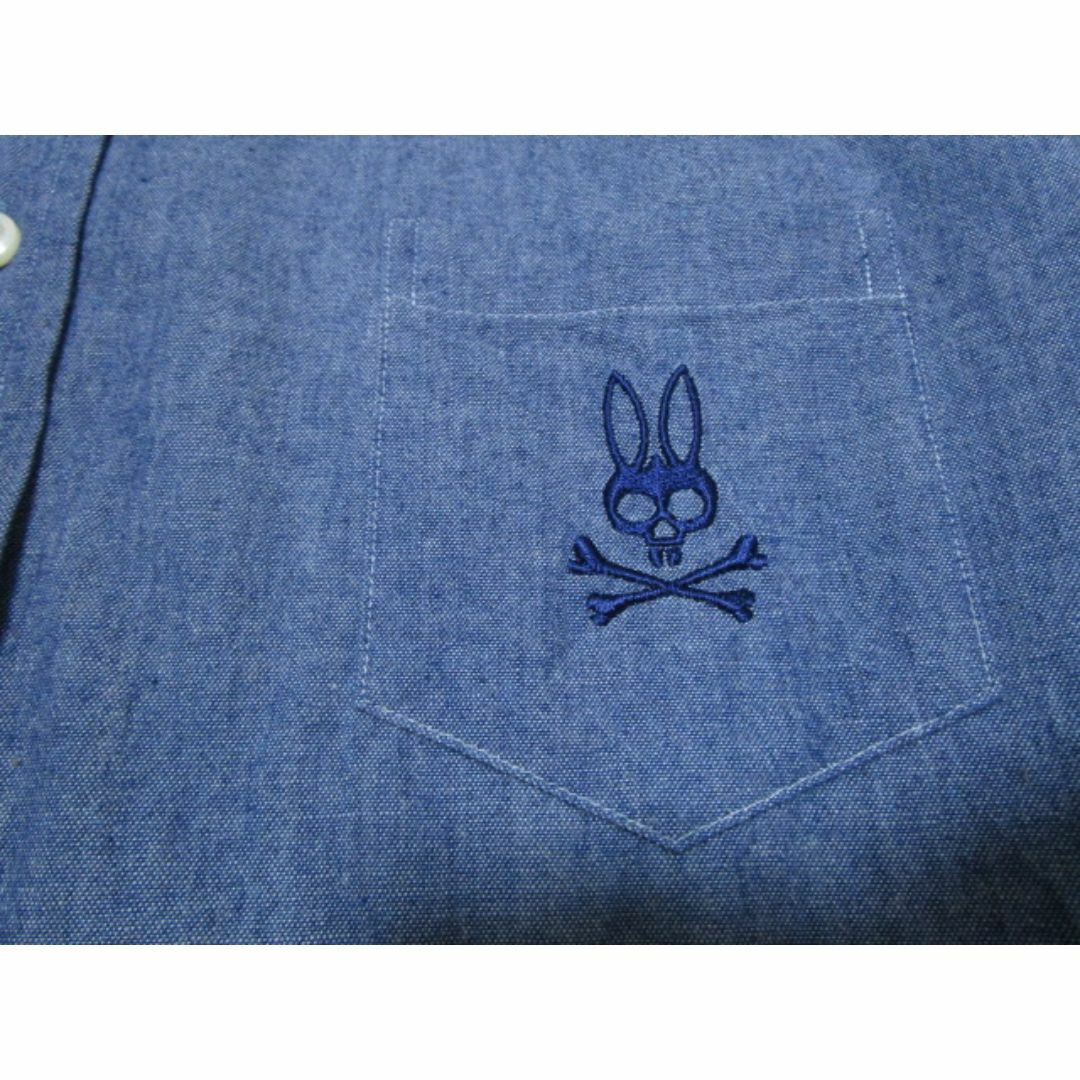 Psycho Bunny(サイコバニー)のPsycho Bunny　サイコバニー　シャンブレーシャツ　日本製☆ダンガリー♪ スポーツ/アウトドアのゴルフ(ウエア)の商品写真