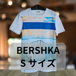 Bershka - ④BERSHKA 海辺サーフボードプリントT-shirt Sサイズ