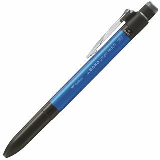 【色: ブルー】トンボ鉛筆 多機能ペン 2&S+消しゴム MONO モノグラフマ(その他)