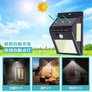 送料無料#新品# LED １００灯 防水 自動点灯 人感 センサー ライト(蛍光灯/電球)