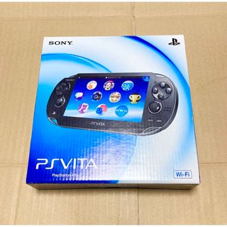 プレイステーションヴィータ(PlayStation Vita)の【新品未使用品】PS Vita PCH-1000ZA01 クリスタルブラック(携帯用ゲーム機本体)