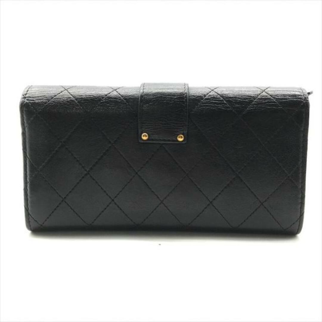 CHANEL(シャネル)の美品 CHANEL シャネル マトラッセ ココマーク ターンロック 長財布 ウォレット ブラック a3461 レディースのファッション小物(財布)の商品写真