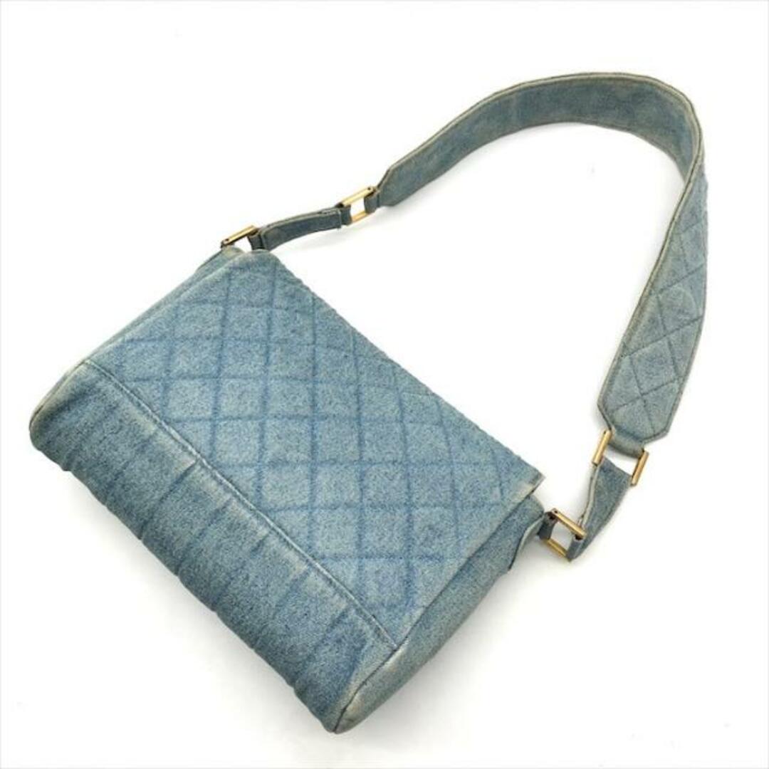 CHANEL(シャネル)の良品 CHANEL シャネル ココマーク デニム マトラッセ ターンロック ショルダー バッグ a2512 レディースのバッグ(ショルダーバッグ)の商品写真