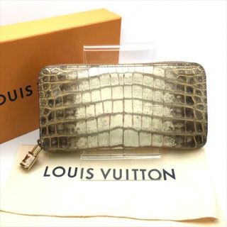 ルイヴィトン(LOUIS VUITTON)の良品 LOUISVUITTON ルイヴィトン ジッピーウォレット ラウンドファスナー クロコダイル エキゾチック レザー ウォレット 長財布 a3445(財布)