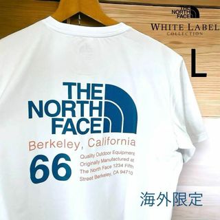 ザノースフェイス(THE NORTH FACE)の【海外限定】ノースフェイス カルフォルニア ロゴ Tシャツ 半袖 L 白(Tシャツ/カットソー(半袖/袖なし))