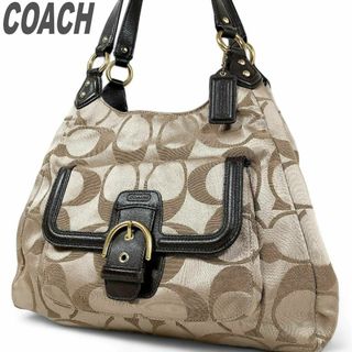 コーチ(COACH)のコーチ トートバッグ 肩掛け ハンドバッグ ブラウン 大容量 仕切りバッグ 鞄(トートバッグ)