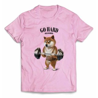 柴犬 しばいぬ 筋トレ 筋肉 ウエイトリフティング Tシャツ メンズ レディース(その他)