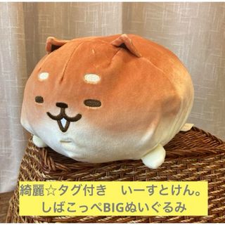 綺麗☆タグ付き　いーすとけん。 しばこっぺBIGぬいぐるみ 