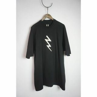 リックオウエンス(Rick Owens)の美品19AW RICK OWENS ライトニングボルト Tシャツ 黒912N▲(Tシャツ/カットソー(半袖/袖なし))