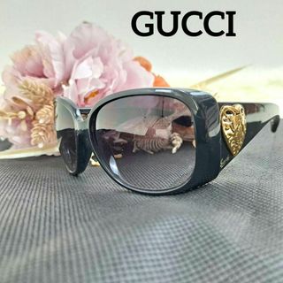 グッチ(Gucci)のGUCCI グッチ サングラス ハート ロゴ ゴールド ブラック グラデ(サングラス/メガネ)