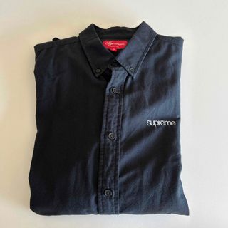 シュプリーム(Supreme)のシュプリーム　コットンシャツ　ブラック(シャツ)