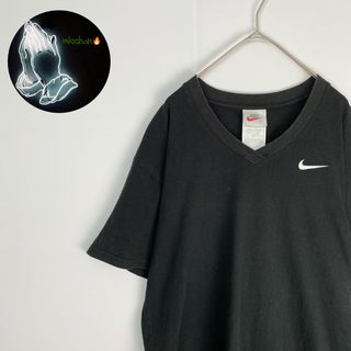 ナイキ(NIKE)のナイキ　半袖Tシャツ　黒　Lサイズ　大きめ　ストリート　古着お洒落(Tシャツ/カットソー(半袖/袖なし))