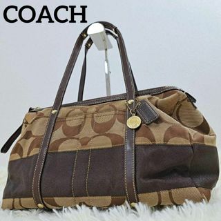 コーチ(COACH)のCOACH コーチ トートバッグ シグネチャー チャーム付 ミニボストン(トートバッグ)