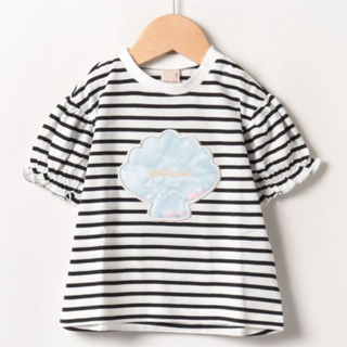 プティマイン(petit main)のプティマイン　シェルモチーフパフTシャツ　100(Tシャツ/カットソー)