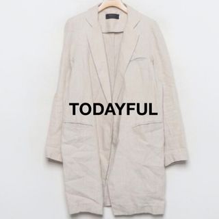 TODAYFUL - トゥデイフル　テーラードジャケット　リネン　ロング　38 TODAYFUL 麻