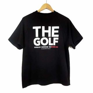 アザー(other)の木梨サイクル ゴルフ GOLF シャツ ゴルフウエア モックネック 半袖 M 黒(ウエア)