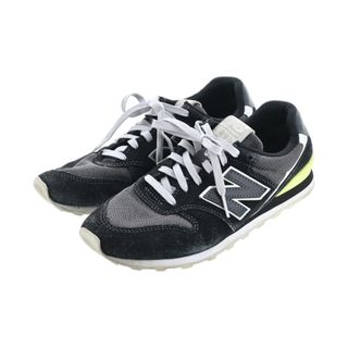 ニューバランス(New Balance)のNew Balance ニューバランス スニーカー 24.5cm 黒xグレー 【古着】【中古】(スニーカー)