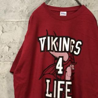 VIKINGS フットボール USA輸入 オーバーサイズ Tシャツ(Tシャツ/カットソー(半袖/袖なし))