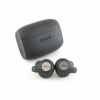 Jabra Elite Active65t 完全ワイヤレスイヤホン USED美品 外音取込 マイク 防水 防塵 IP56 ジャブラ チタニウムブラック 完動品 S V0469(ヘッドフォン/イヤフォン)