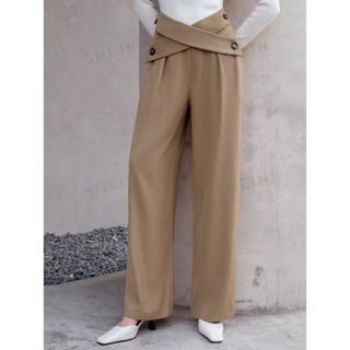 シーイン(SHEIN)の※SサイズだけどSじゃない！　SHEIN クロスウエスト ワイドレッグパンツ(その他)