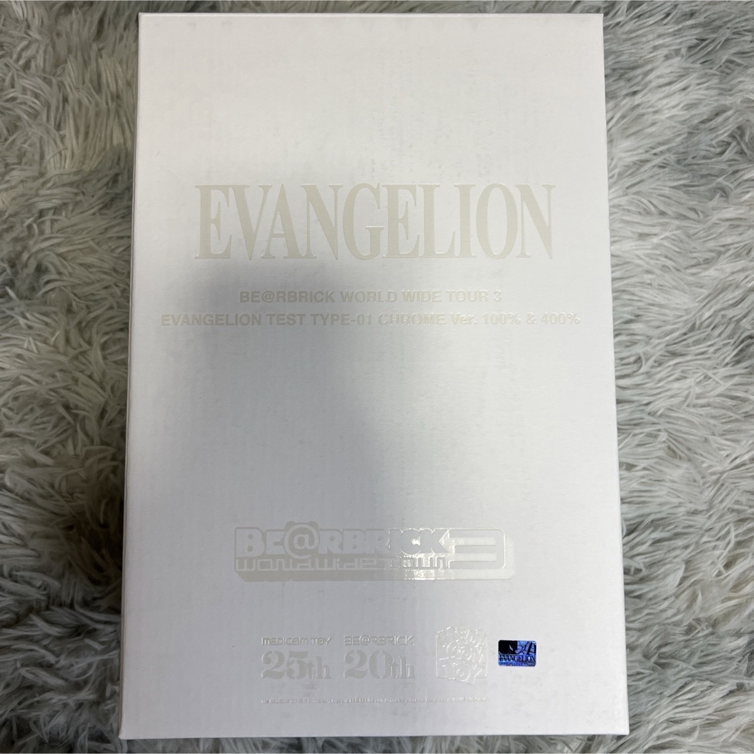 BE@RBRICK(ベアブリック)の新品　ベアブリック エヴァンゲリオン初号機 クローム Ver.100％＆400％ エンタメ/ホビーのフィギュア(その他)の商品写真