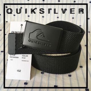 クイックシルバー(QUIKSILVER)のQUIKSILVER クイックシルバー限定アイコンバックルガチャベルトblack(サーフィン)