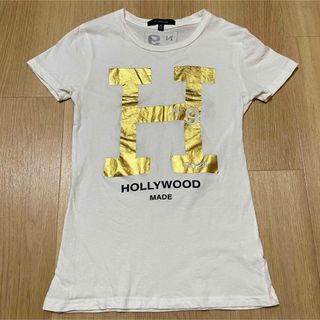 ハリウッドメイド(HOLLYWOOD MADE)のHOLLYWOOD MADE  Tシャツ　ゴールドプリント　XS(Tシャツ(半袖/袖なし))