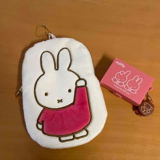 ミッフィー(miffy)のミッフィーちゃんふわふわポーチと印鑑ケース(ポーチ)