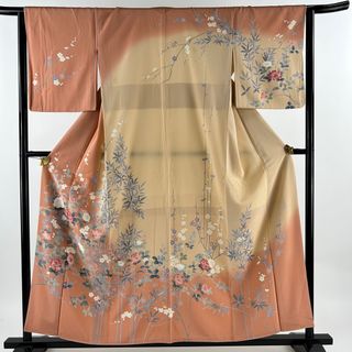 訪問着 身丈156.5cm 裄丈65cm 正絹 秀品 【中古】(着物)