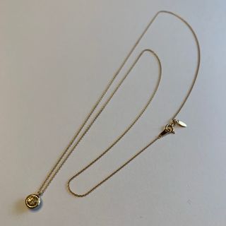 美品　0.5ct ブラウンダイヤモンドロングネックレス　k18(ネックレス)