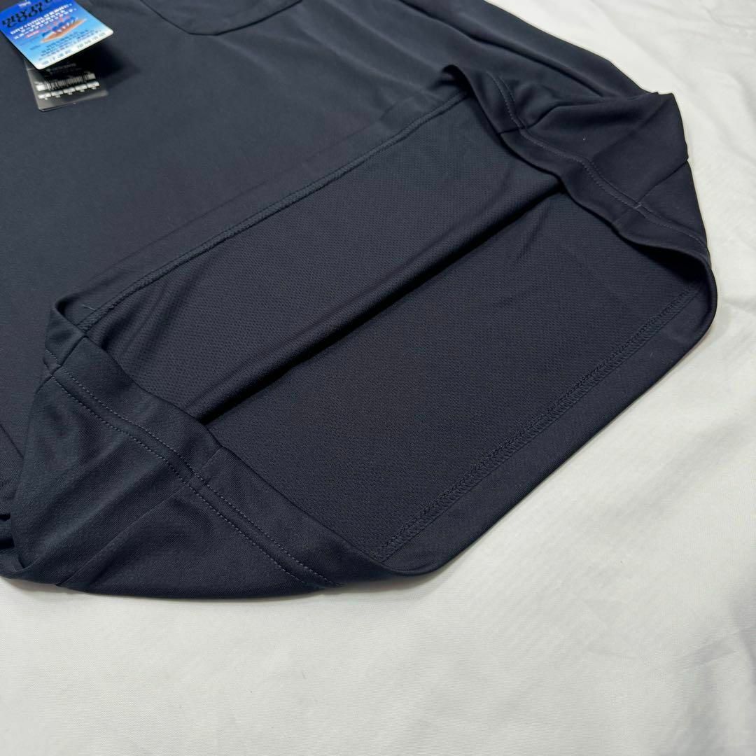 DESCENTE(デサント)のデサント　半袖ポロシャツ　メンズMサイズ　ネイビー スポーツ/アウトドアのゴルフ(ウエア)の商品写真