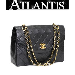 シャネル(CHANEL)のシャネル CHANEL マトラッセ ヴィンテージ チェーンショルダーバッグ ラム 黒 G金具 ０番 【65200】(ショルダーバッグ)