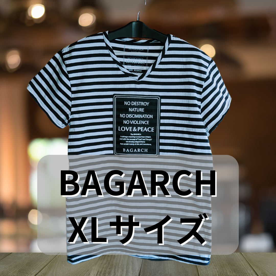 ⑦BAGARCH ボーダーT-shirt XLサイズ メンズのトップス(Tシャツ/カットソー(半袖/袖なし))の商品写真